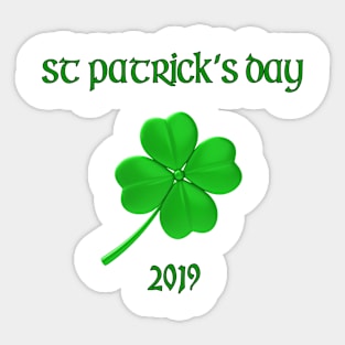 St patricks day 2019 Sticker